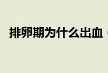 排卵期為什么出血（排卵期為什么會流血）
