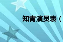 知青演員表（女主角是誰演的）