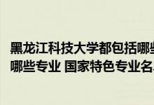 黑龍江科技大學(xué)都包括哪些專業(yè)（2022年黑龍江科技大學(xué)有哪些專業(yè)?國(guó)家特色專業(yè)名單）