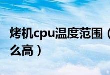 烤機(jī)cpu溫度范圍（我的CPU烤機(jī)溫度怎么這么高）