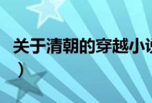 關于清朝的穿越小說（關于清朝的穿越的小說）
