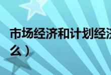 市場經(jīng)濟和計劃經(jīng)濟的區(qū)別（二者的不同是什么）