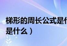 梯形的周長公式是什么小學（梯形的周長公式是什么）