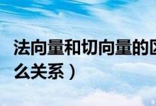 法向量和切向量的區(qū)別（切向量和法向量有什么關系）