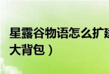星露谷物語怎么擴(kuò)建房子（星露谷物語怎么擴(kuò)大背包）