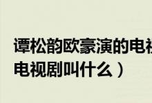 譚松韻歐豪演的電視?。ㄗT松韻歐豪一起演的電視劇叫什么）