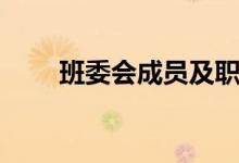 班委會成員及職責(zé)（包括哪些職務(wù)）