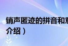 銷聲匿跡的拼音和意思是什么（銷聲匿跡意思介紹）