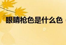 眼睛槍色是什么色（眼鏡槍色是什么顏色）