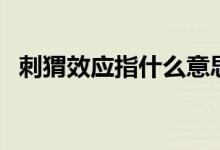 刺猬效應(yīng)指什么意思（刺猬效應(yīng)什么意思）