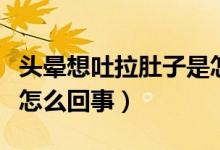 頭暈想吐拉肚子是怎么了（頭暈想吐拉肚子是怎么回事）