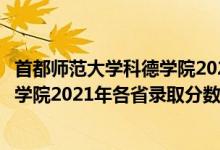 首都師范大學(xué)科德學(xué)院2021年招生計(jì)劃（首都師范大學(xué)科德學(xué)院2021年各省錄取分?jǐn)?shù)線及專業(yè)分?jǐn)?shù)線）