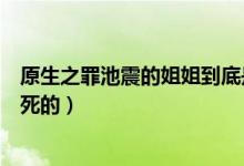 原生之罪池震的姐姐到底是誰殺的(原生之罪池震姐姐怎么死的)