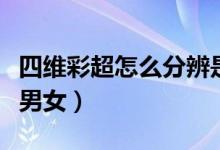 四維彩超怎么分辨是畸形（四維彩超怎么分辨男女）