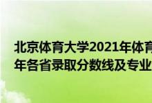 北京體育大學(xué)2021年體育錄取分?jǐn)?shù)線（北京體育大學(xué)2021年各省錄取分?jǐn)?shù)線及專業(yè)分?jǐn)?shù)線）