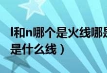 l和n哪個(gè)是火線(xiàn)哪是零線(xiàn)（l是火線(xiàn)還是零線(xiàn)n是什么線(xiàn)）