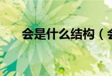 會是什么結(jié)構(gòu)（會是什么結(jié)構(gòu)的字體）