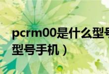 pcrm00是什么型號的手機（pcrm00是什么型號手機）