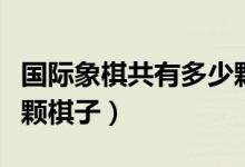 國際象棋共有多少顆旗子（國際象棋共有多少顆棋子）
