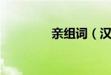 親組詞（漢字親怎么組詞）