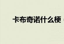 卡布奇諾什么梗（卡布奇諾怎么理解）