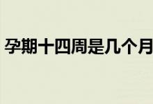 孕期十四周是幾個月（孕期十四周是幾個月）
