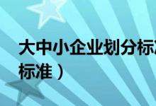 大中小企業(yè)劃分標準2022（大中小企業(yè)劃分標準）