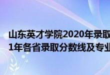 山東英才學(xué)院2020年錄取分?jǐn)?shù)線是多少（山東英才學(xué)院2021年各省錄取分?jǐn)?shù)線及專業(yè)分?jǐn)?shù)線）