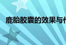 鹿胎膠囊的效果與作用（鹿胎膠囊的作用）