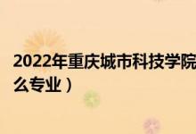 2022年重慶城市科技學院各省招生計劃及招生人數(shù)（都招什么專業(yè)）