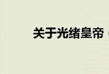 關(guān)于光緒皇帝（關(guān)于光緒的小說）