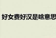 好女費(fèi)好漢是啥意思（好女費(fèi)漢下句是什么）
