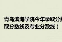 青島濱海學院今年錄取分數(shù)線（青島濱海學院2021年各省錄取分數(shù)線及專業(yè)分數(shù)線）