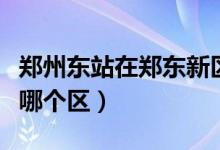 鄭州東站在鄭東新區(qū)還是金水區(qū)（鄭州東站在哪個區(qū)）