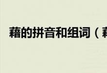 藉的拼音和組詞（藉的拼音和組詞及釋義）