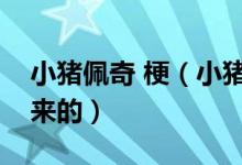小豬佩奇 梗（小豬佩奇是什么梗這個(gè)梗怎么來(lái)的）
