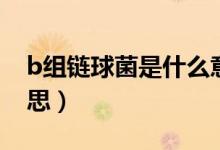 b組鏈球菌是什么意思（b族鏈球菌是什么意思）
