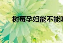 樹莓孕婦能不能吃（樹莓孕婦能吃嗎）
