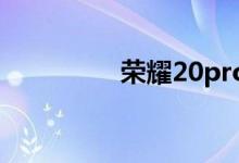 榮耀20pro有無(wú)線充電嗎