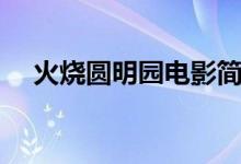 火燒圓明園電影簡介（火燒圓明園介紹）