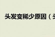 頭發(fā)變稀少原因(頭發(fā)變稀少是怎么回事)