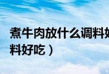 煮牛肉放什么調(diào)料好吃竅門（煮牛肉放什么調(diào)料好吃）