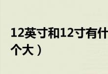 12英寸和12寸有什么區(qū)別（12英寸和12寸哪個大）