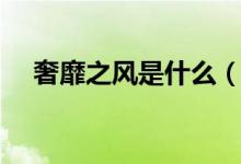 奢靡之風(fēng)是什么（奢靡之風(fēng)是什么意思）