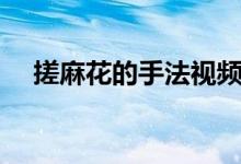 搓麻花的手法視頻（搓麻花的手法步驟）