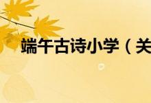 端午古詩小學(xué)（關(guān)于端午節(jié)的古詩小學(xué)）