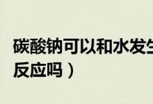 碳酸鈉可以和水發(fā)生反應(yīng)嗎（碳酸鈉可以和水反應(yīng)嗎）