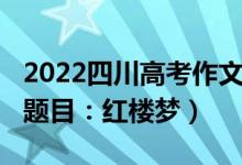 2022四川高考作文題目（2022四川高考作文題目：紅樓夢(mèng)）