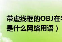 帶虛線框的OBJ在字的前面（obj加虛線方框是什么網(wǎng)絡(luò)用語）