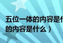 五位一體的內(nèi)容是什么時(shí)候提出的（五位一體的內(nèi)容是什么）